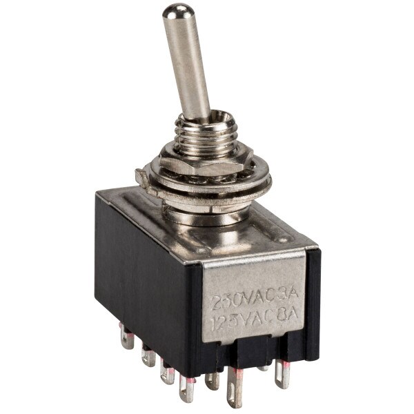 Main product image for 4PDT Mini Toggle Switch 060-524